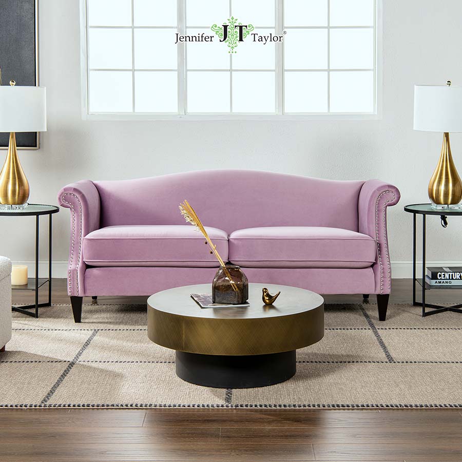 取付無料！ジェニファーテイラー 姫系花柄おしゃれインテリアゴールドオットマン✨ 1人掛ソファ