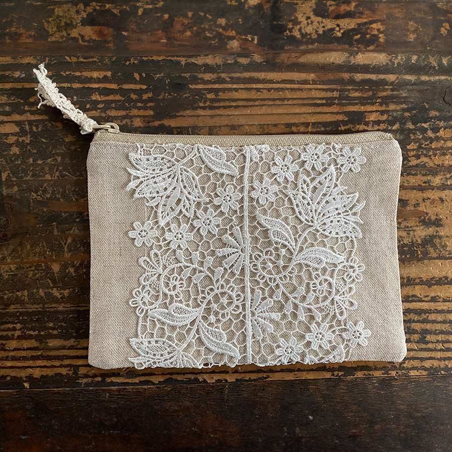 フラットポーチS 2サイズ展開 フルールジャルダンシリーズ