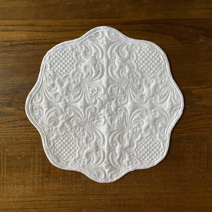 ホワイトキルトシリーズ ティーマット