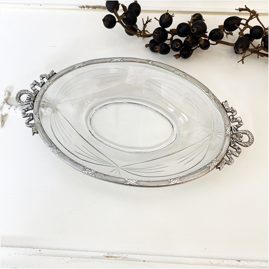 クラシック トレイ オーバル シルバー 大