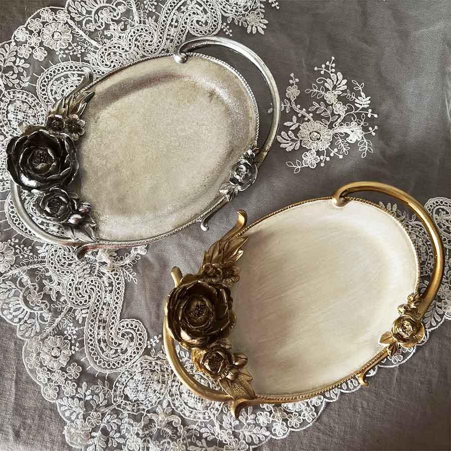 クラシック トレイ ローズ 22.5×15cm