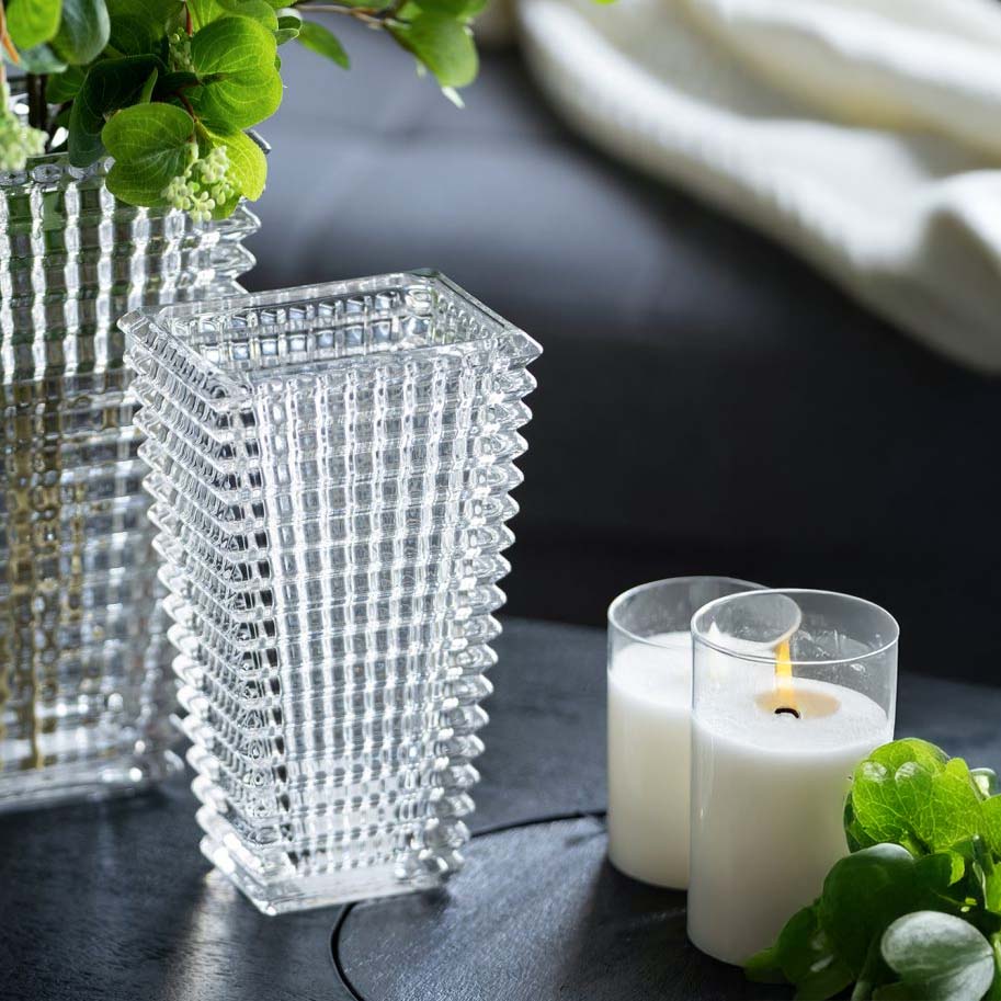 2サイズ展開 モダン ガラス花瓶 小