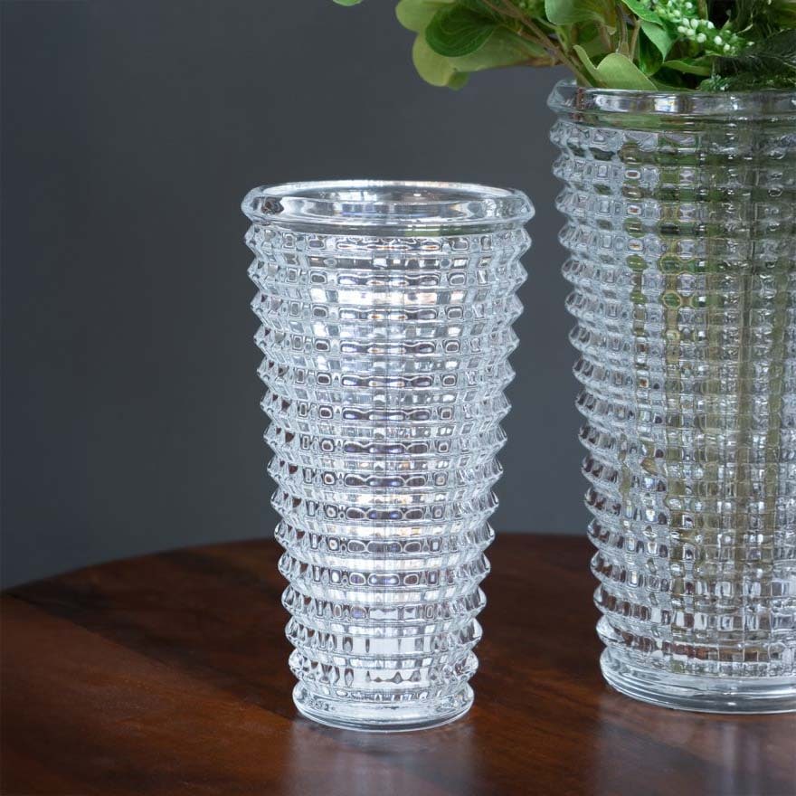 2サイズ展開 モダン ガラス花瓶 ラウンド 小