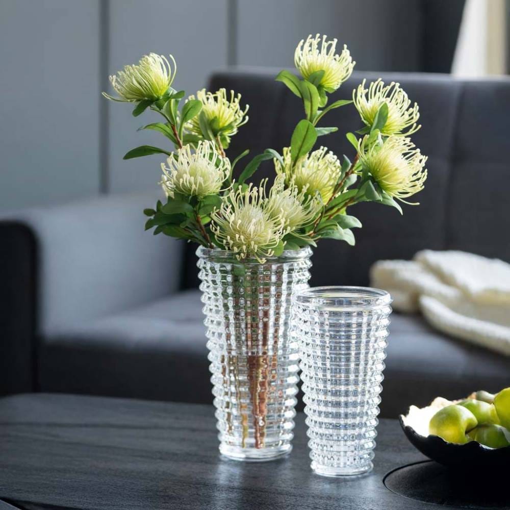 2サイズ展開 モダン ガラス花瓶 ラウンド 大