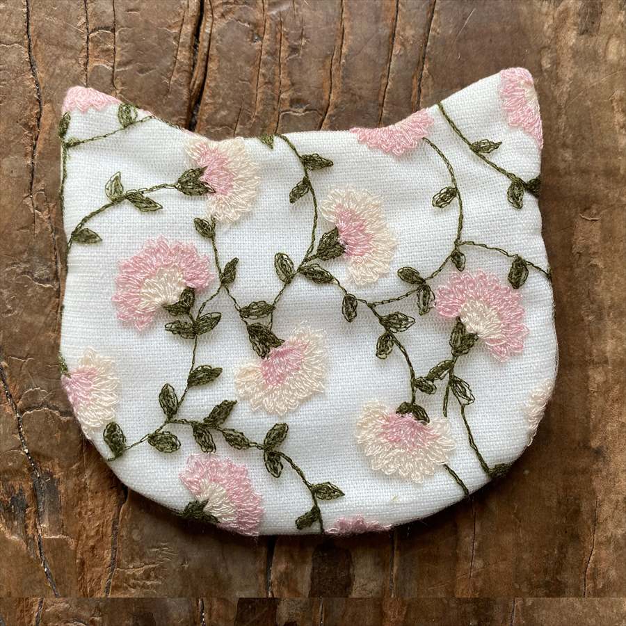murmures des fleurs キャットポーチ 小物入れ