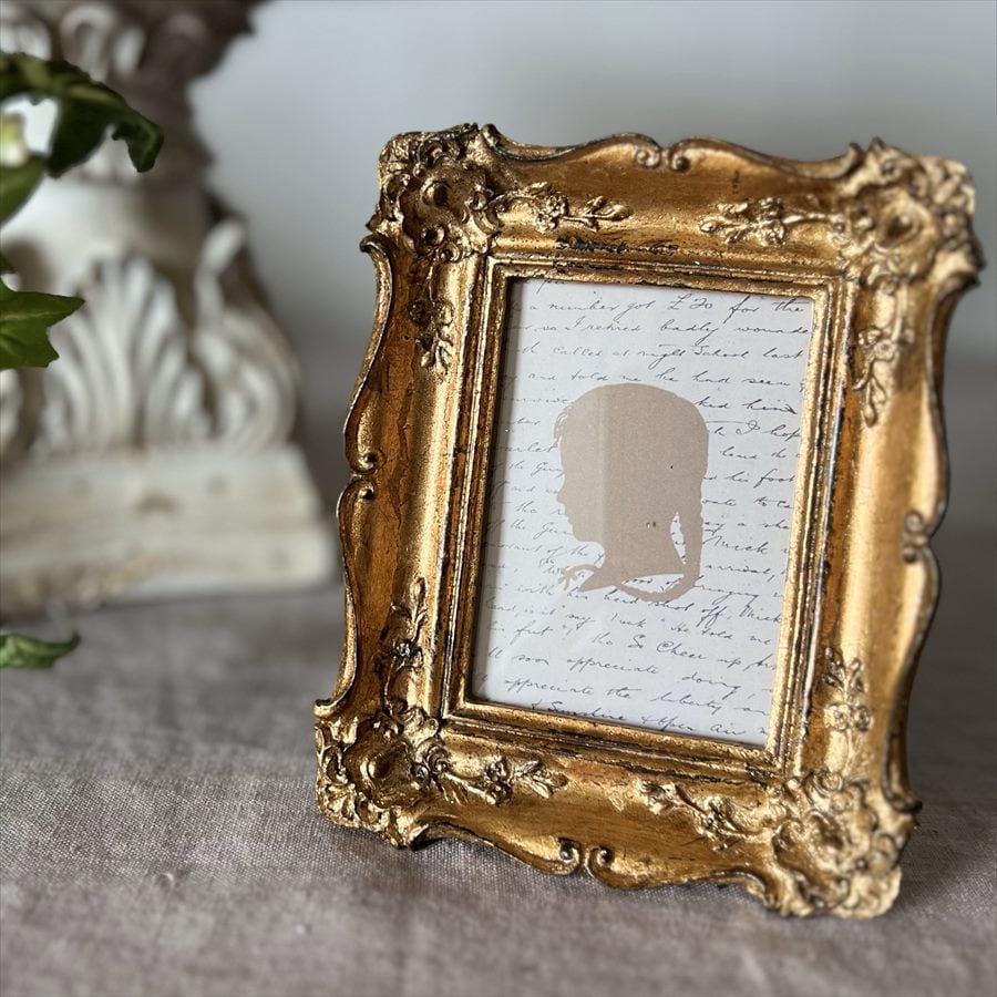 シャビーシック ゴールド フォトフレーム