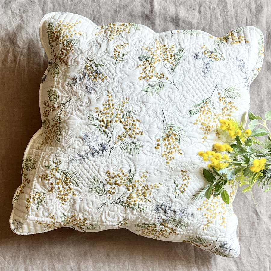 ミモザプランタンシリーズ クッションカバー45×45cm