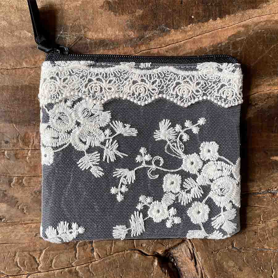 maria veil black  ミニティッシュ&ポーチ