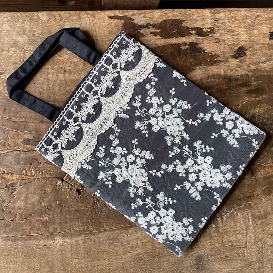 maria veil black トートバッグ