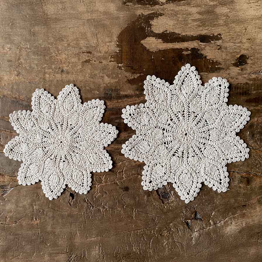 2サイズ展開 マシンメイドシリーズ ドイリー 直径23cm