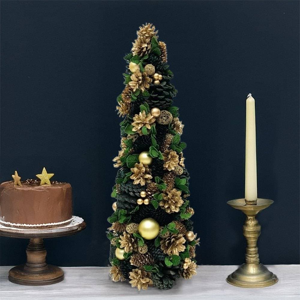 クリスマスツリー オーナメント Lサイズ ゴールド 高さ50cm 