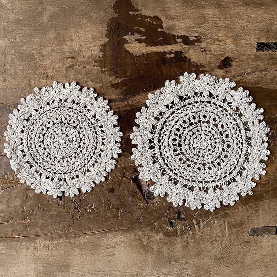 2サイズ展開 マシンメイドシリーズ ドイリー 直径24cm