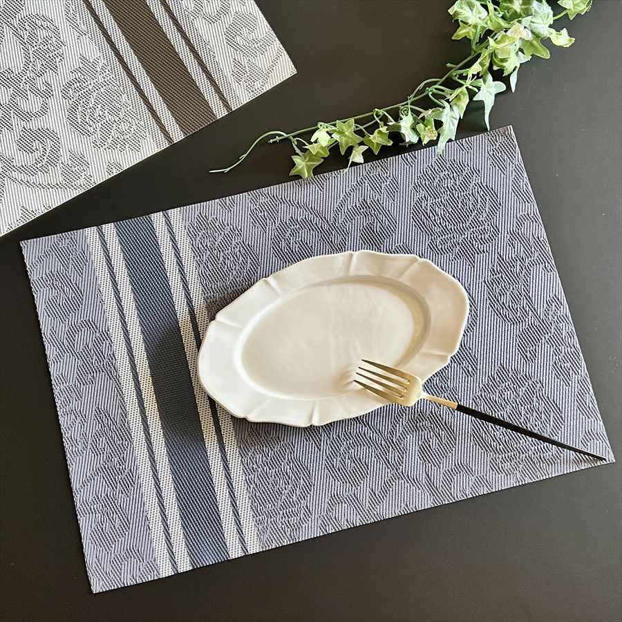 ダマスクランチョンマット 45x30cm