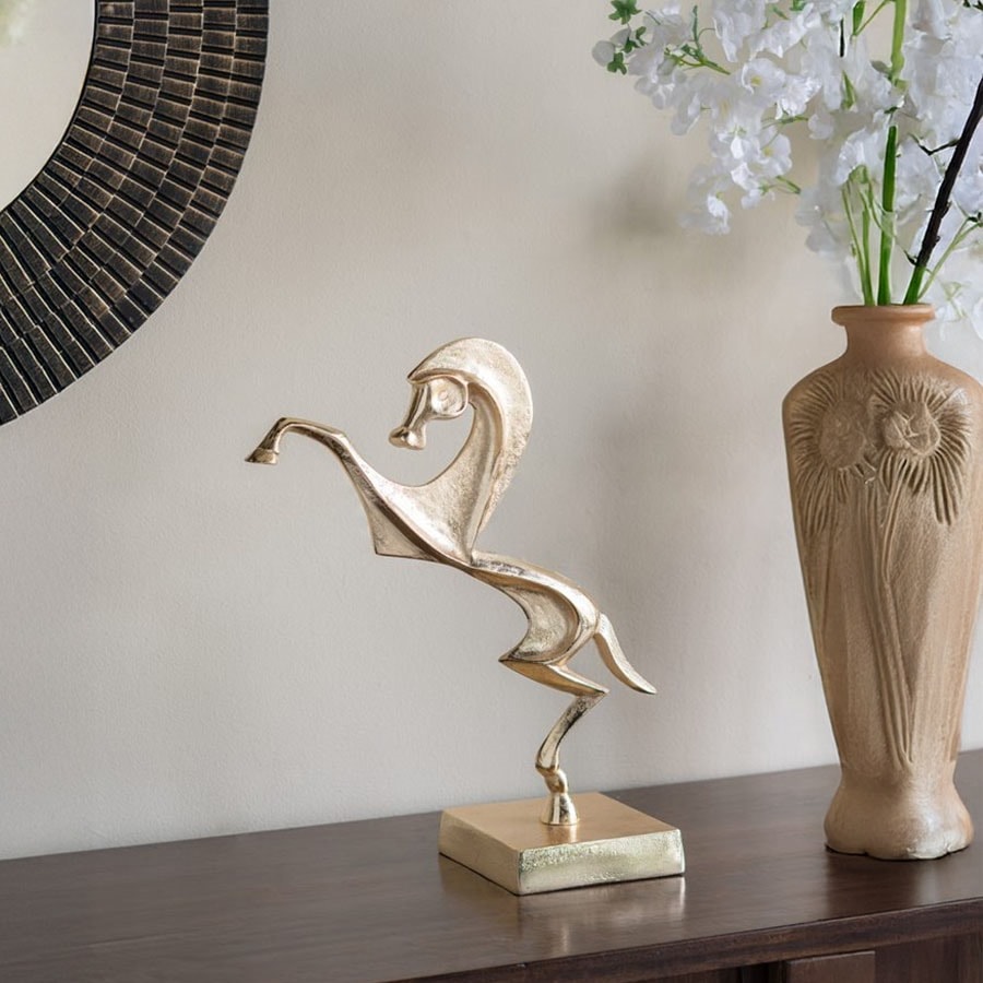 馬 午 開運 置物 オブジェ 立ち姿 高さ45cm