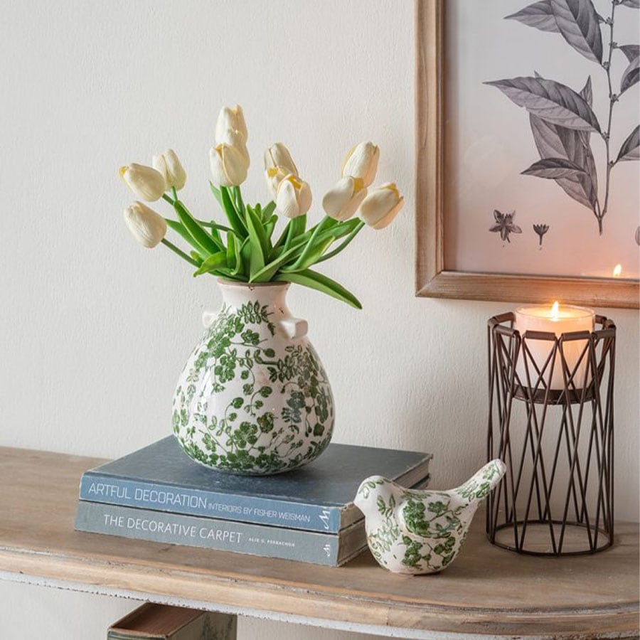 グリーンリーフ バードオブジェ 高さ12.5cm 