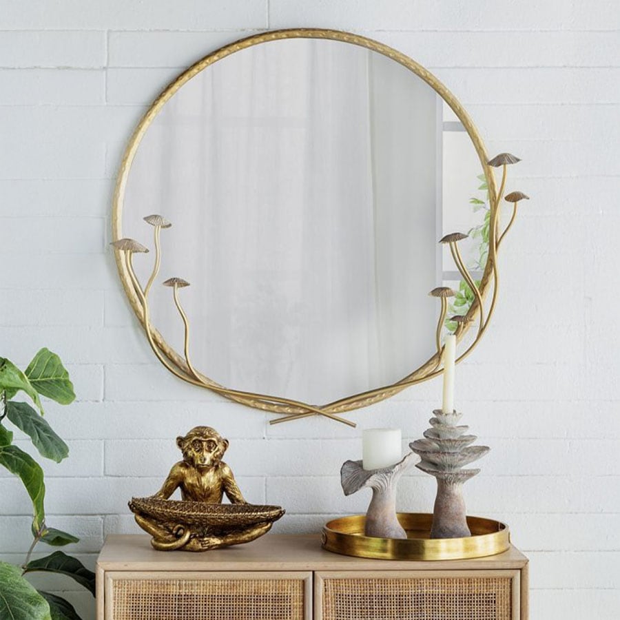 小物入れ モンキー アンティークゴールド 高さ25cm