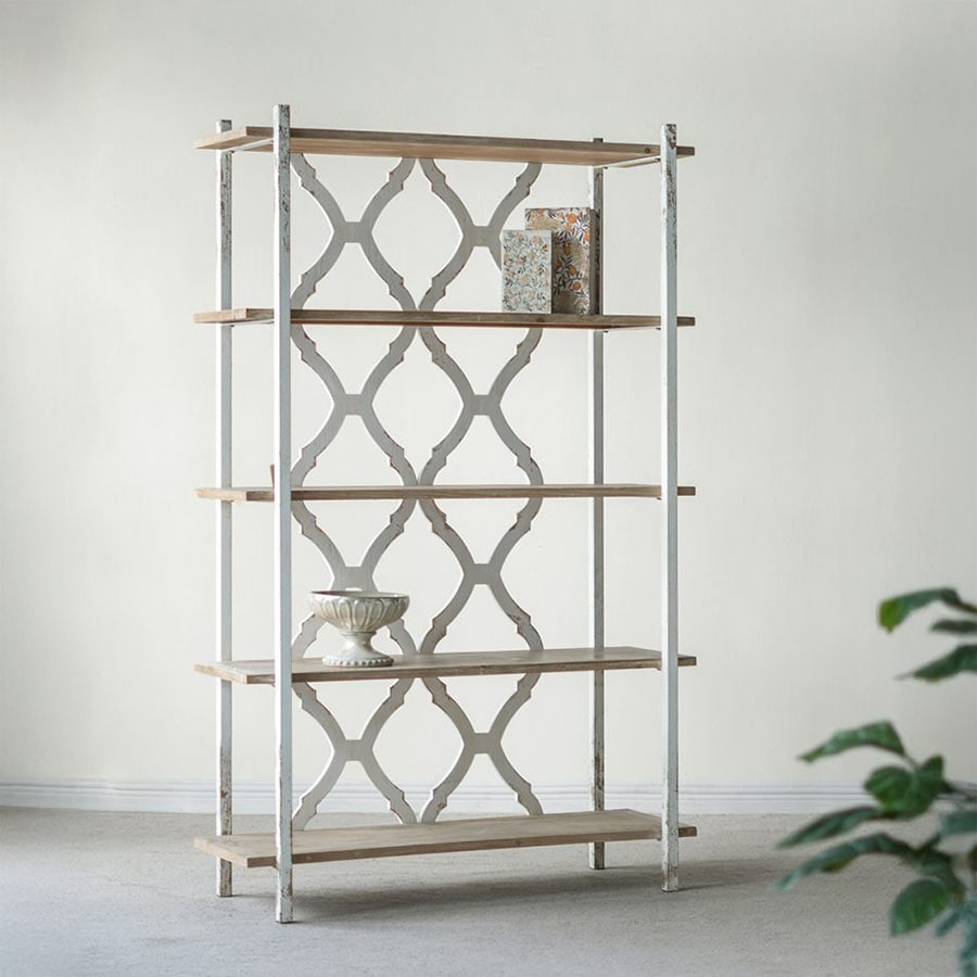 アイアン＆ウッドシェルフ 5段 高さ190cm