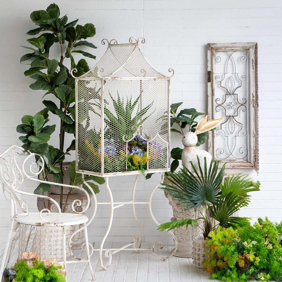 シャビーシック アイアン グリーンハウス 高さ170cm