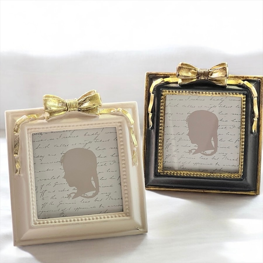 フォトフレーム リボン 写真立て スクエア