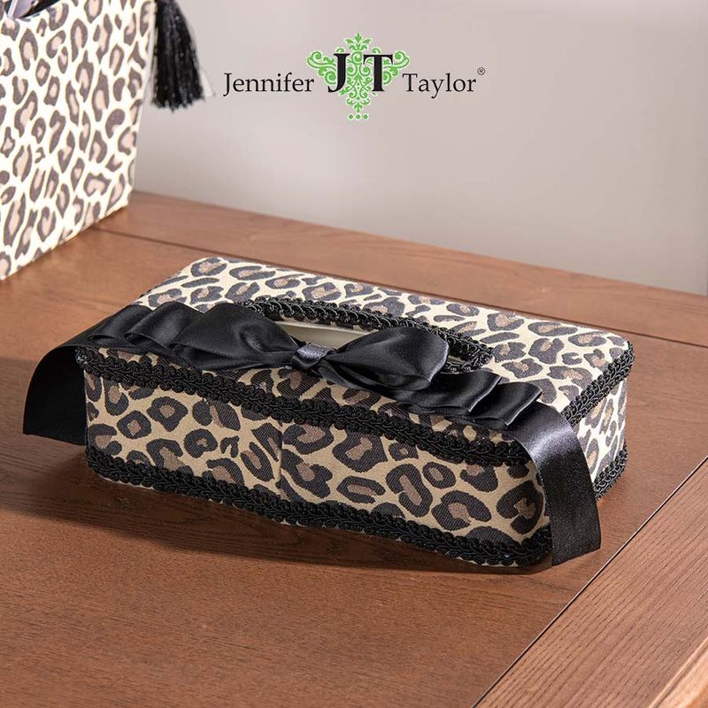 ジェニファーテイラー ティッシュボックス Espresso ヒョウ柄  Jennifer Taylor 32766TB
