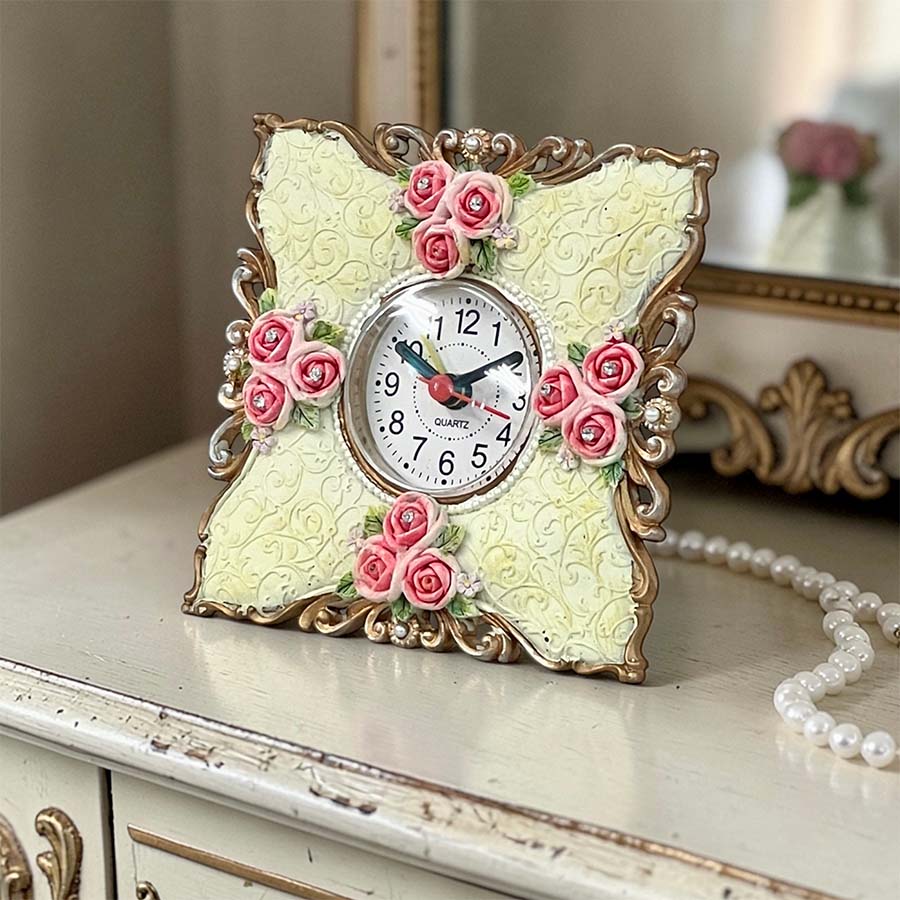 置き時計 アラーム付き 高さ12cm