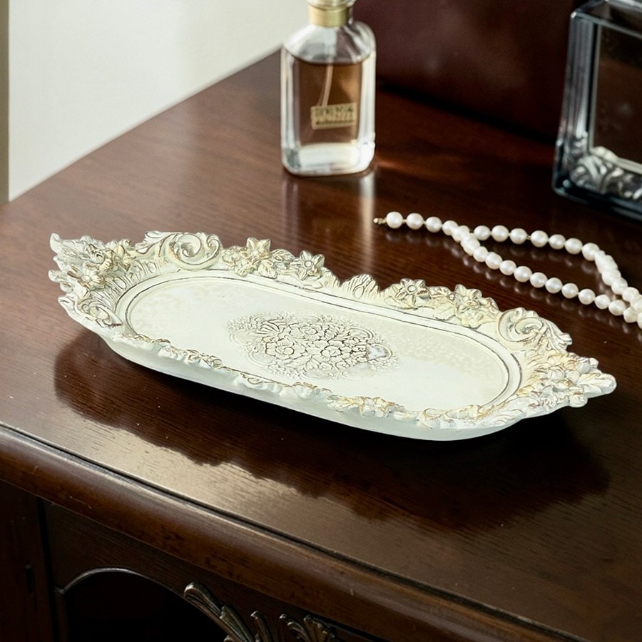 トレイ オーバル 31㎝ アイボリー