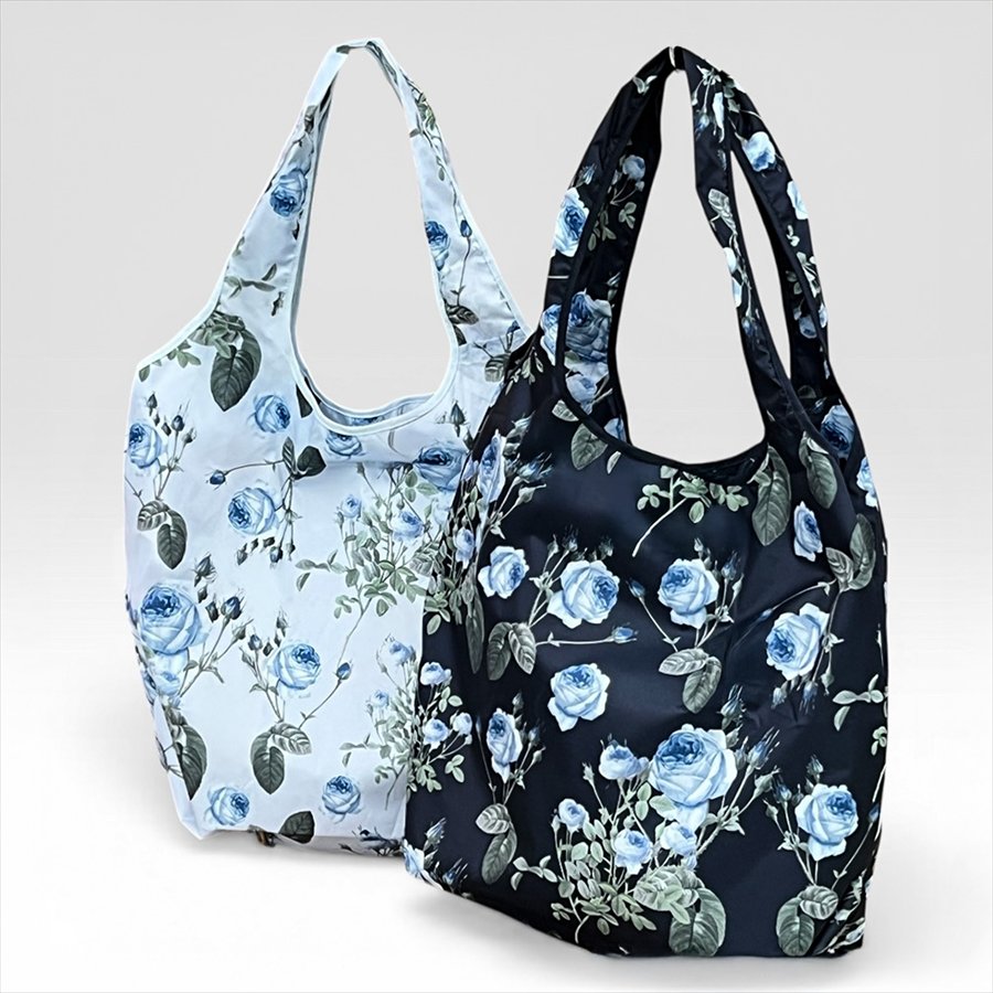 ルドゥーテ エコバッグLサイズ ブルーローズ