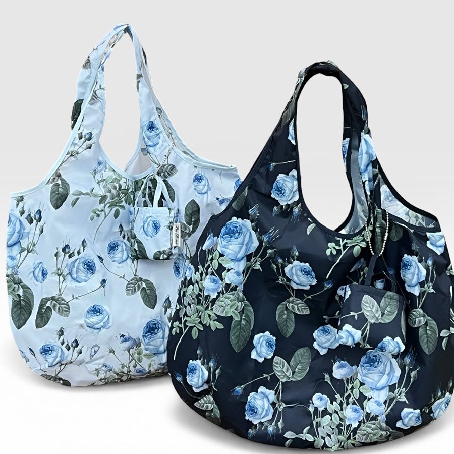 ルドゥーテ エコバッグ Sサイズ ブルーローズ