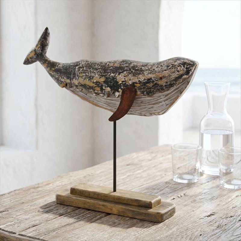 ヴィヴィアン｜インテリア雑貨と家具｜ クジラ オブジェ 木製 置物