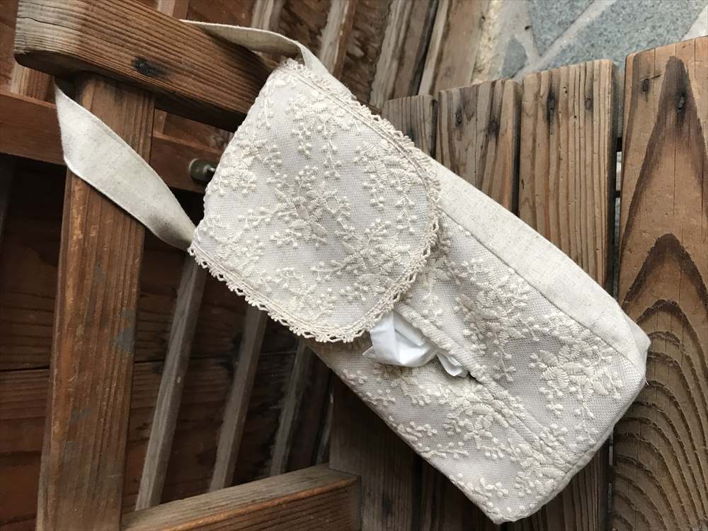 ハングティッシュボックスカバー cotton flora コットンフローラ 吊り下げカバー