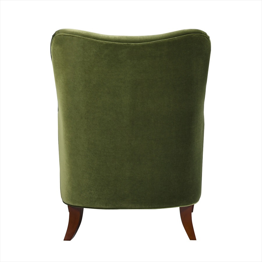 ジェニファーテイラー アームチェア 1人掛け V036 ベロア オリーブグリーン Jennifer Taylor 33217AC