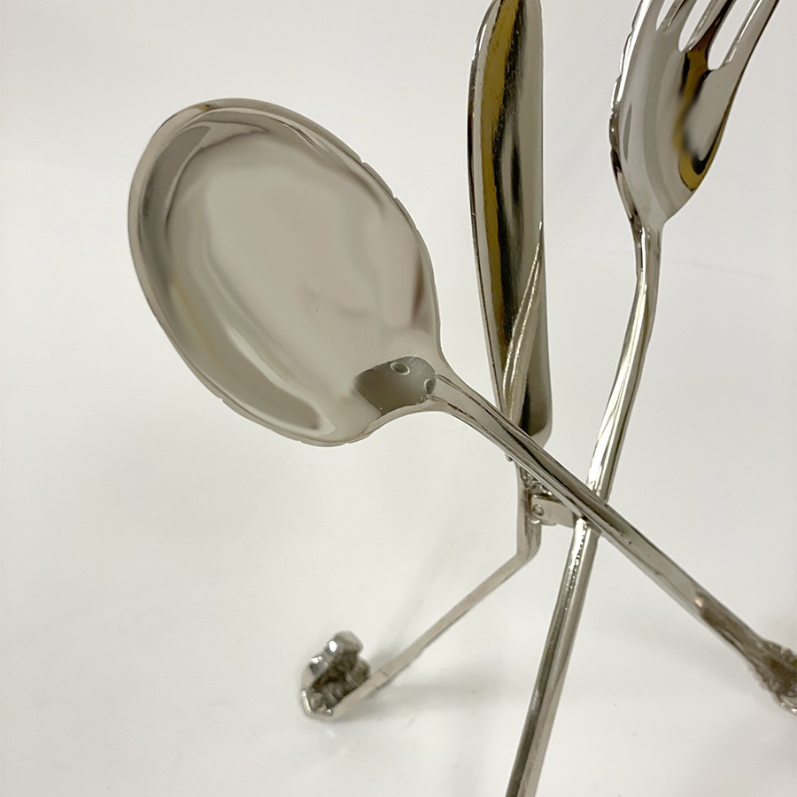 ブックスタンド 本立て 真鍮 シルバー