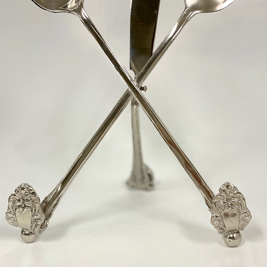 ブックスタンド 本立て 真鍮 シルバー