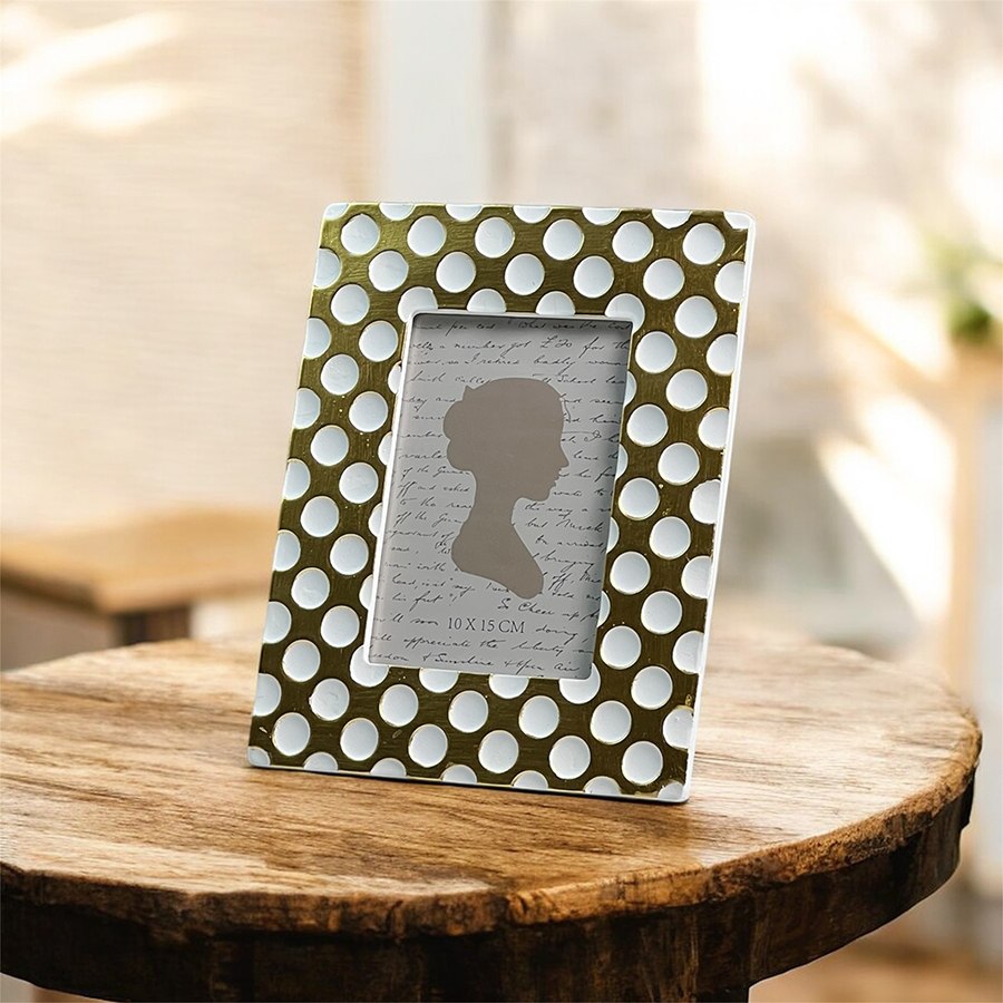 ドットデザイン ゴールドフォトフレーム