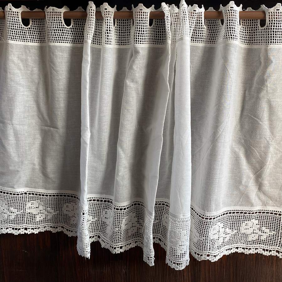 ホワイトコットン♪カフェカーテンセット ホワイトコットン♪カフェカーテンセット | iichi 日々の暮らし