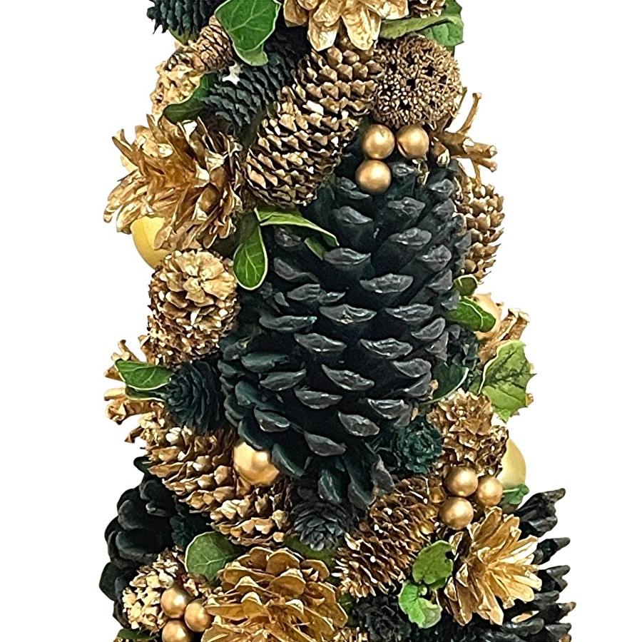 クリスマスツリー オーナメント Sサイズ ゴールド 高さ41.5cm