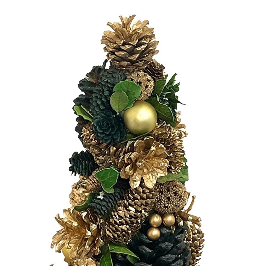 クリスマスツリー オーナメント Sサイズ ゴールド 高さ41.5cm