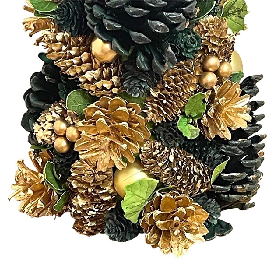 クリスマスツリー オーナメント Sサイズ ゴールド 高さ41.5cm