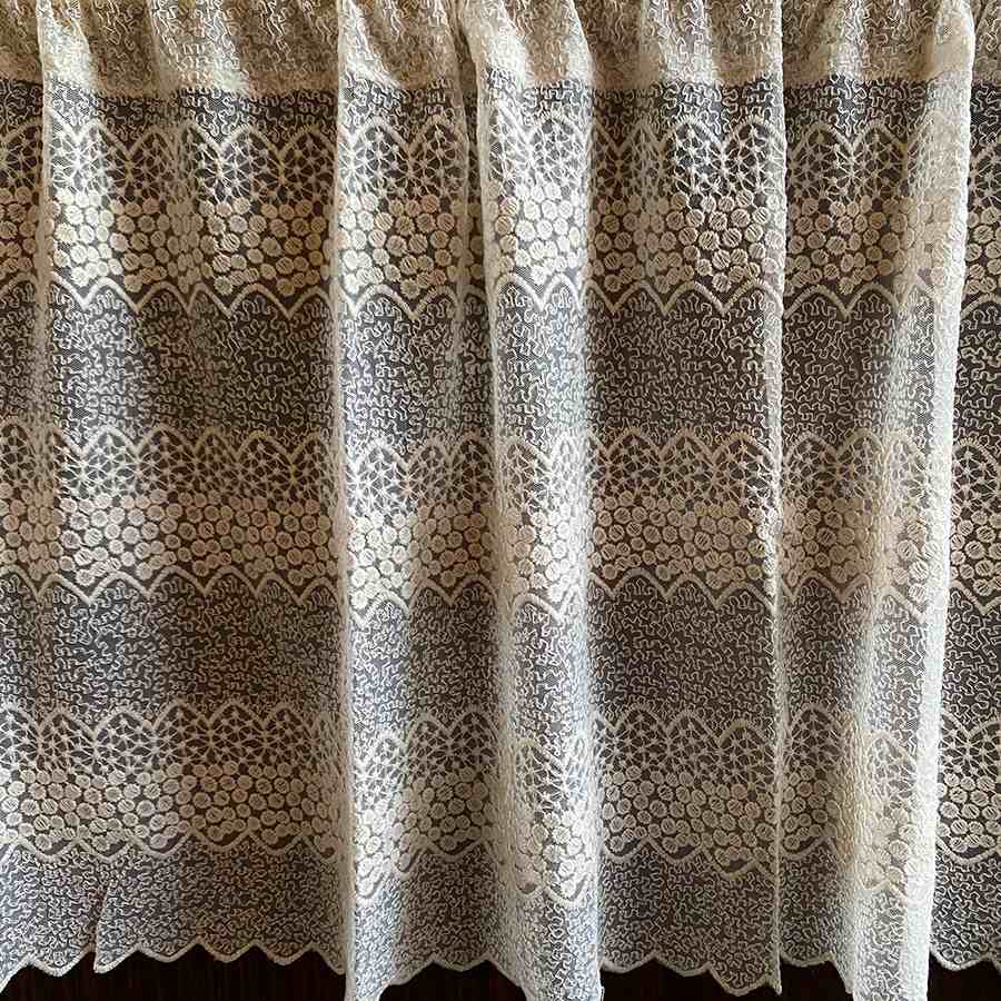 2サイズ展開 ベージュカフェカーテン60x120cm