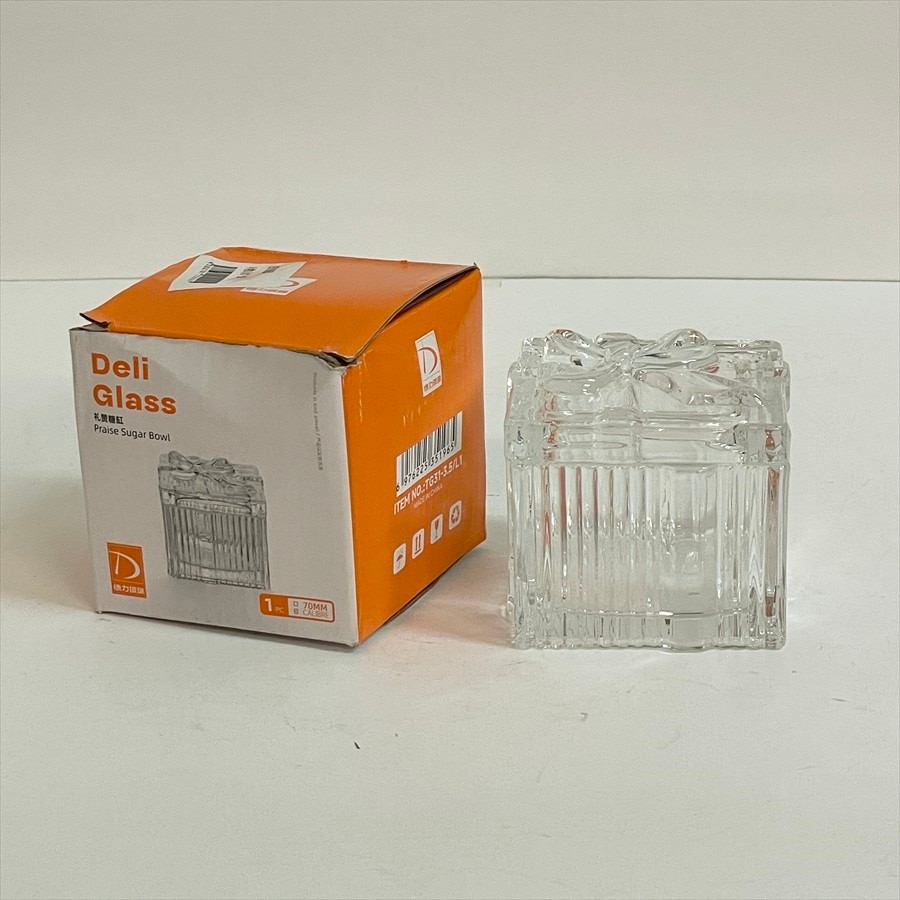 ガラス 小物入れ 高さ7cm