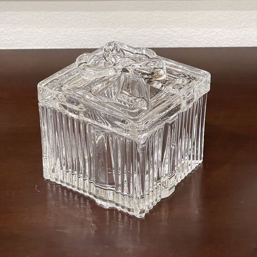 ガラス 小物入れ 高さ7cm