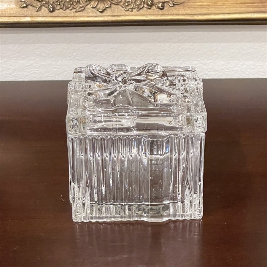 ガラス 小物入れ 高さ7cm