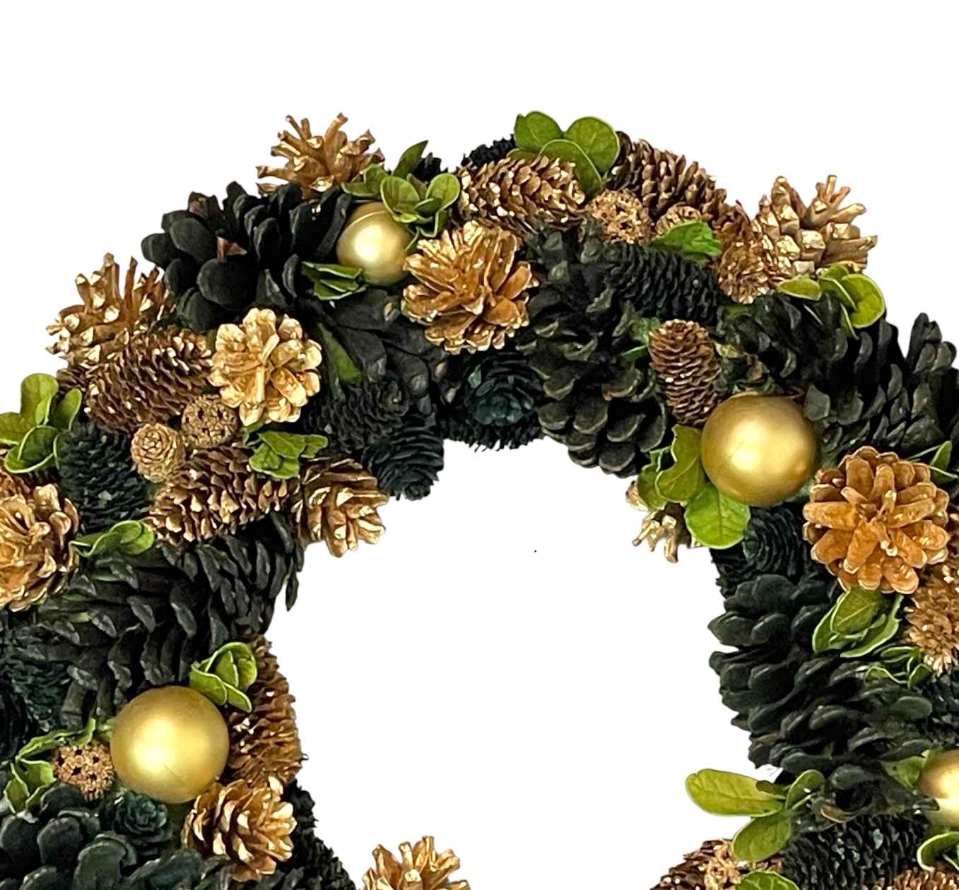 クリスマスリース Lサイズ 40cm ゴールド クリスマスデコレーション