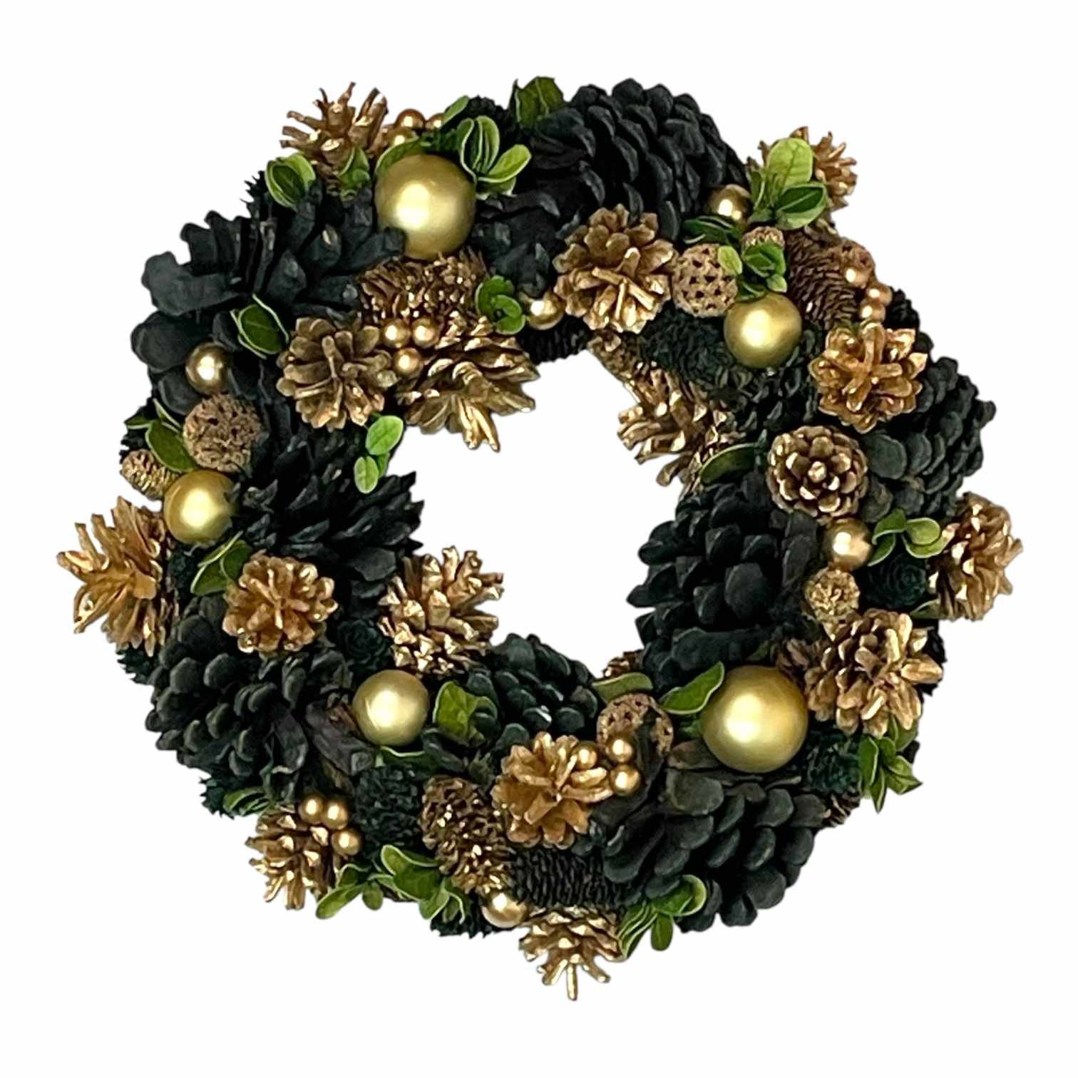 クリスマスリース Mサイズ 34cm ゴールド クリスマスデコレーション