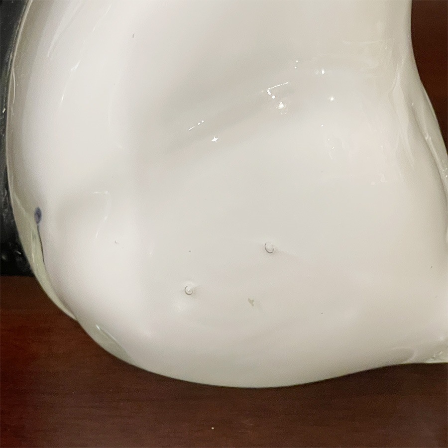 ガラス ネコ 置物  高さ17.5cm 猫