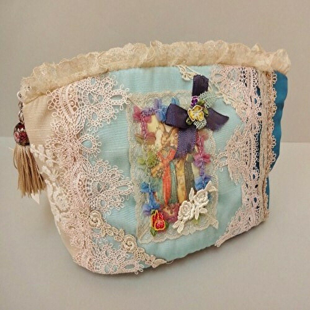 アンティーク風イースターラビット ポーチ