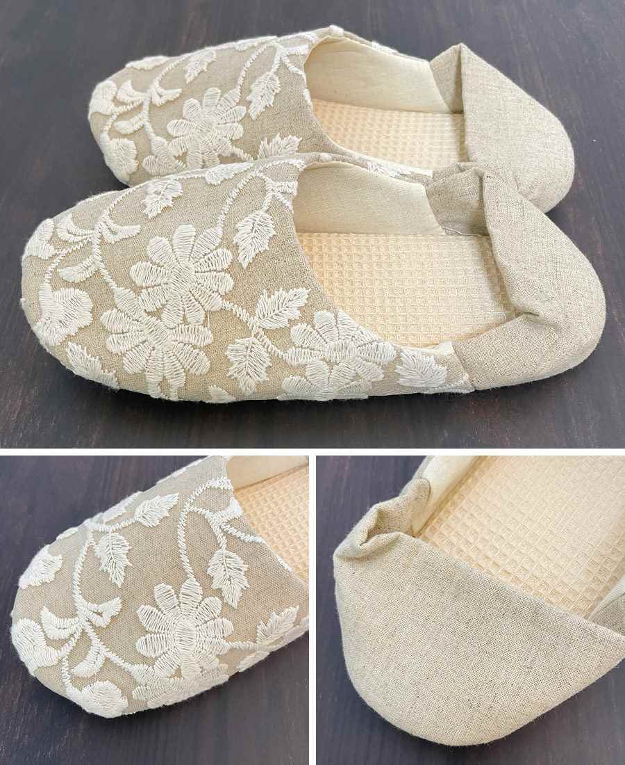 Cotton Flower interior スリッパ バブーシュ