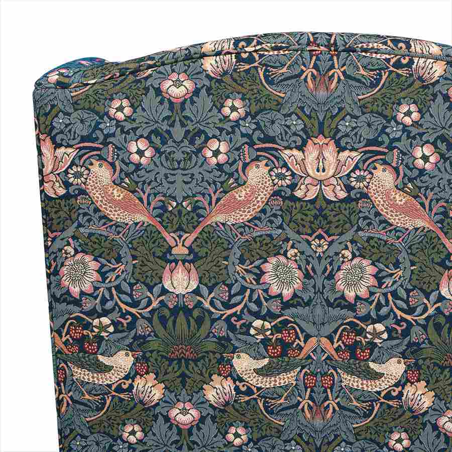 ジェニファーテイラー ウィングバック アームチェア 1人掛け Strawberry Thief VI02 いちご泥棒 Jennifer Taylor 36029AC-VI02