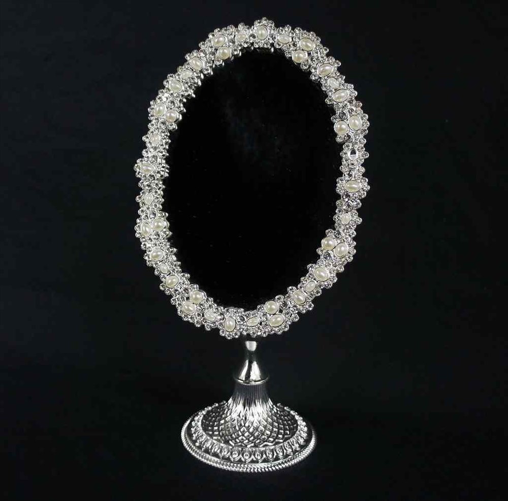 プリンセスインテリア スタンドミラー オーバル