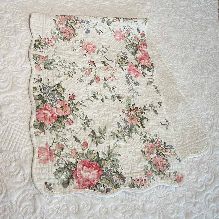 champs de fleurs ローズキルト マット 50x150cm